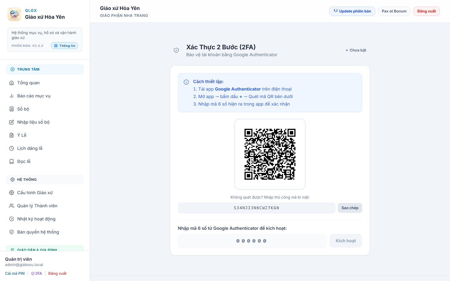 Bảo mật Xác thực 2 bước Google Authenticator
